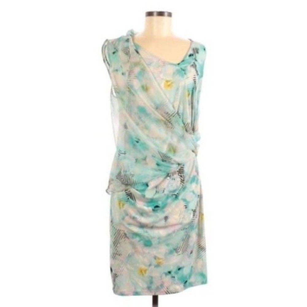 Robert Rodriguez Floral Sheath Dress for Women – Size Medium, Elegant Fitted Sty